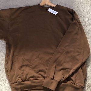john galt brown pullover sweatshirt